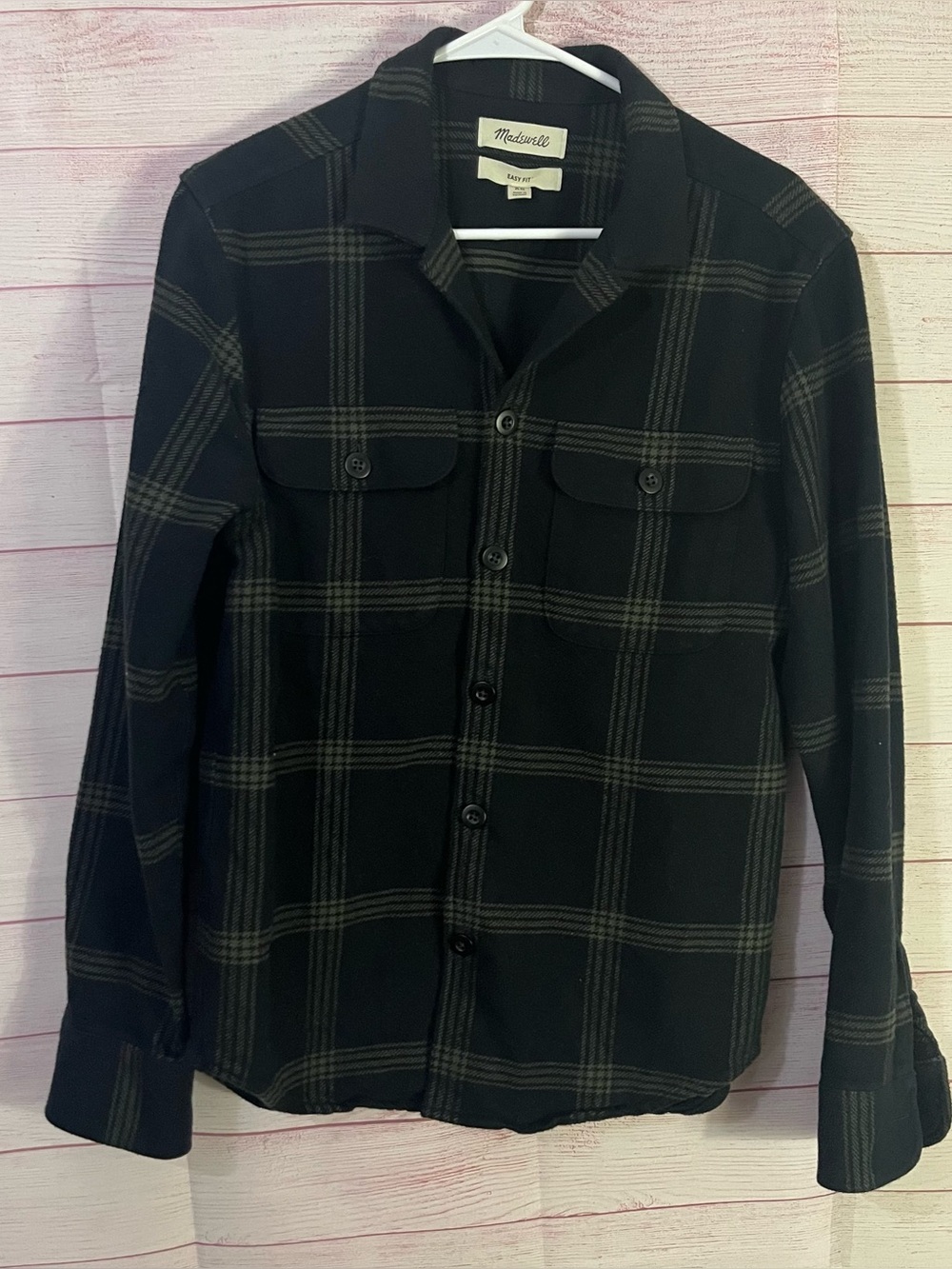 Madewell Easy Fit Style NH33 Brushed Flannel Shirt Jacket Size XS